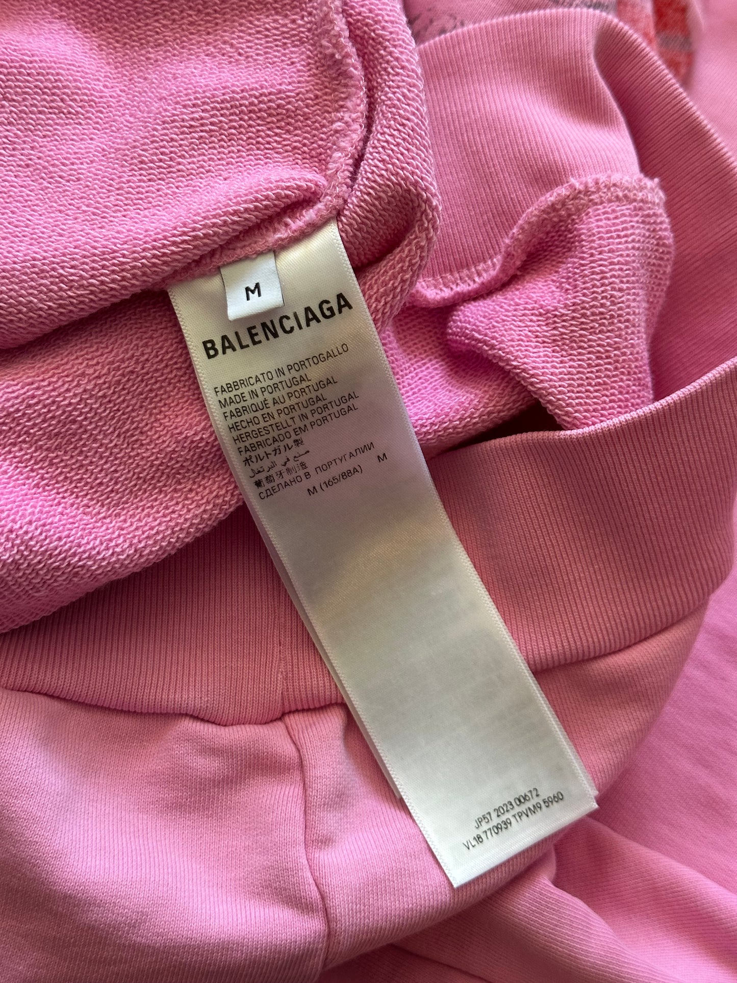 Balenciaga Pink Offshore Zip Up