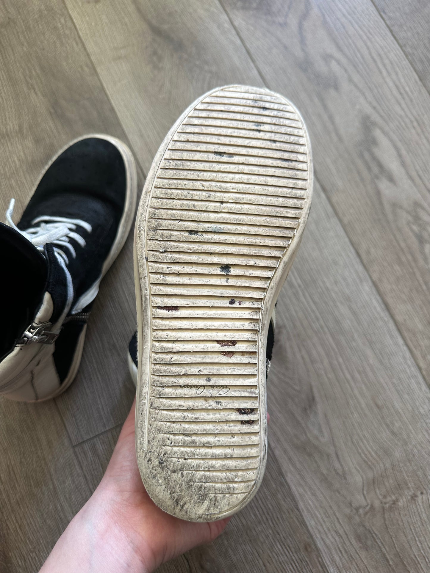 Rick Owens Suede Geobasket