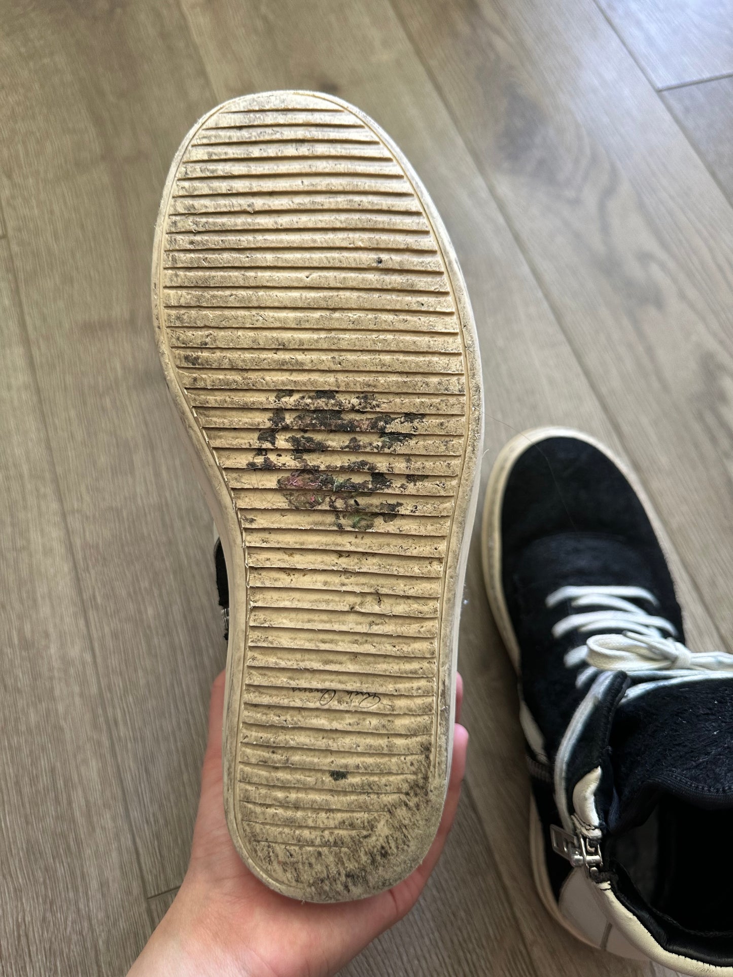 Rick Owens Suede Geobasket