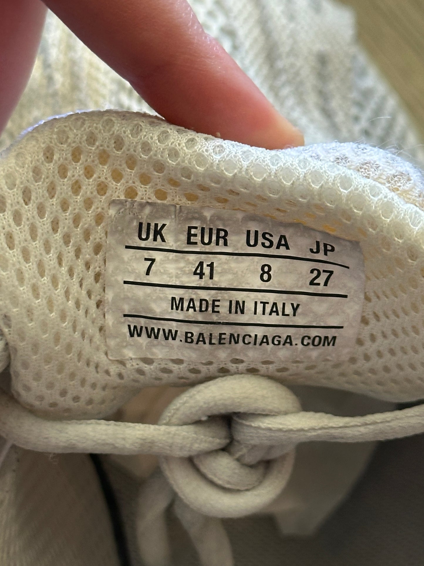 Balenciaga Phantom Washed White