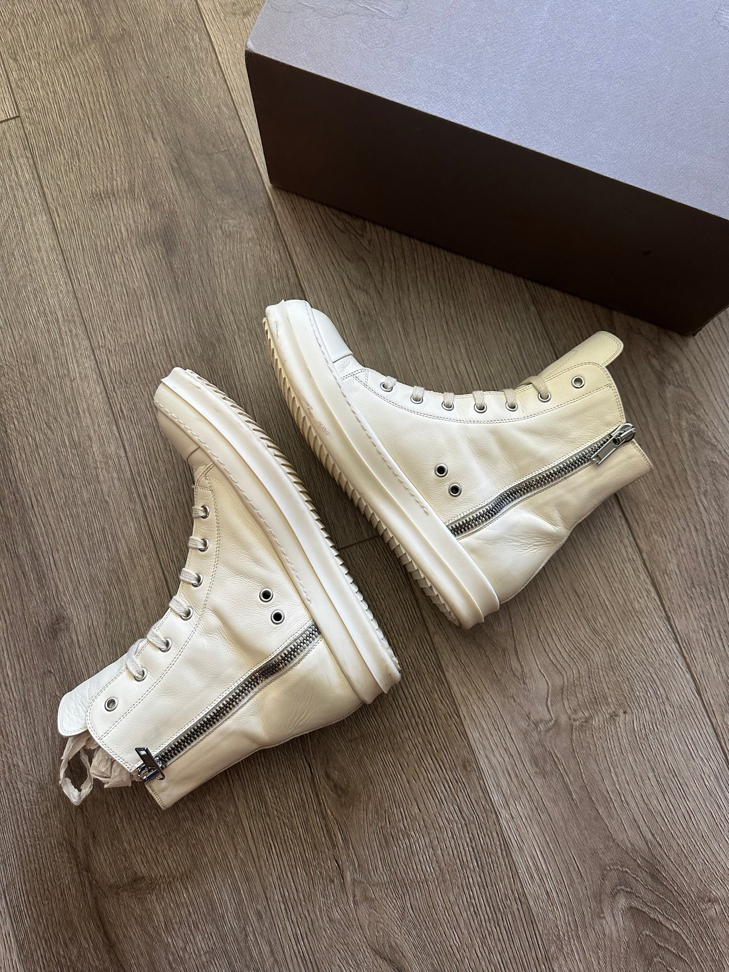 Rick Owens Off-White High Ramones