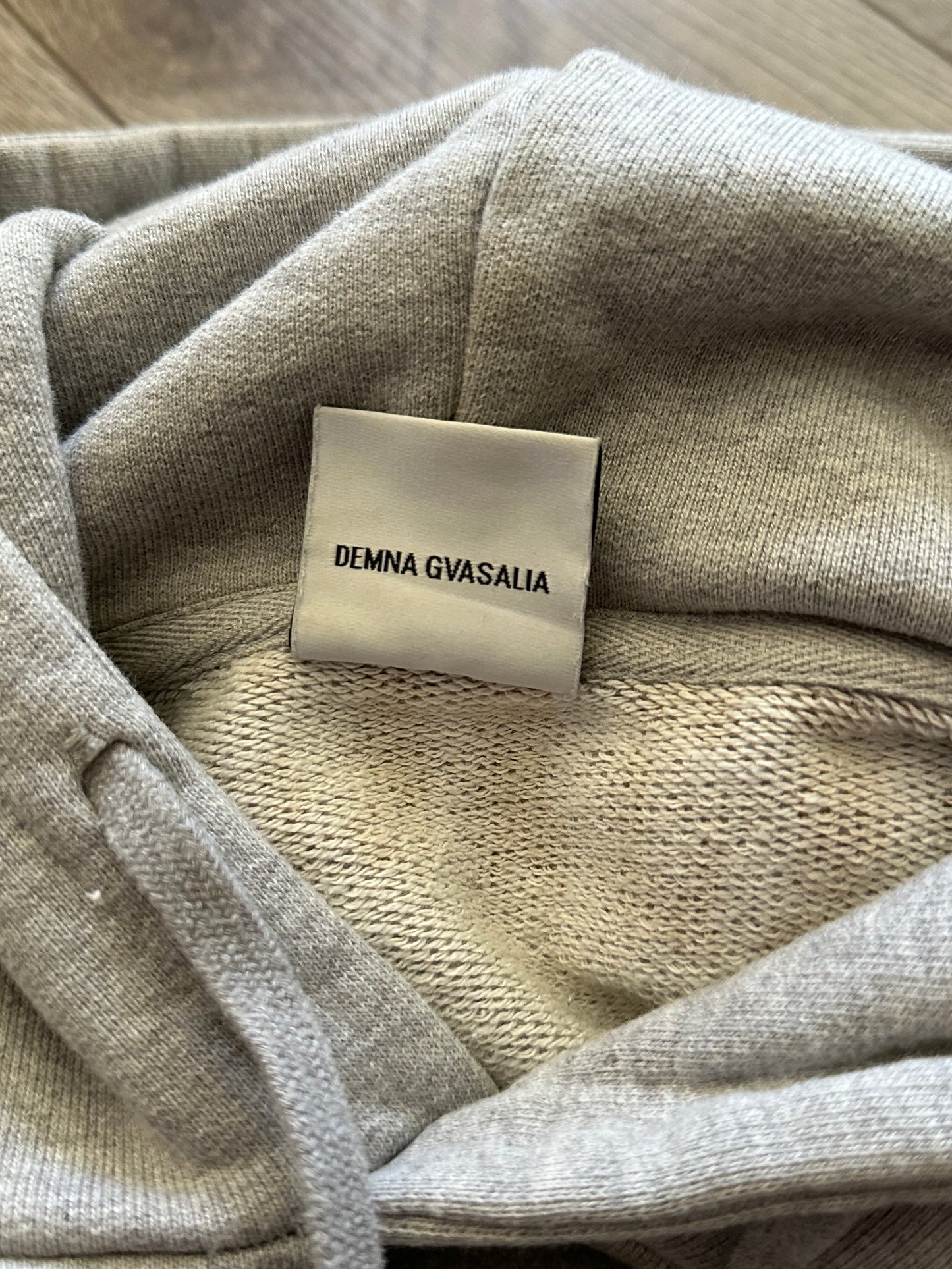 Vetements AW18 Misplaced Logo Hoodie
