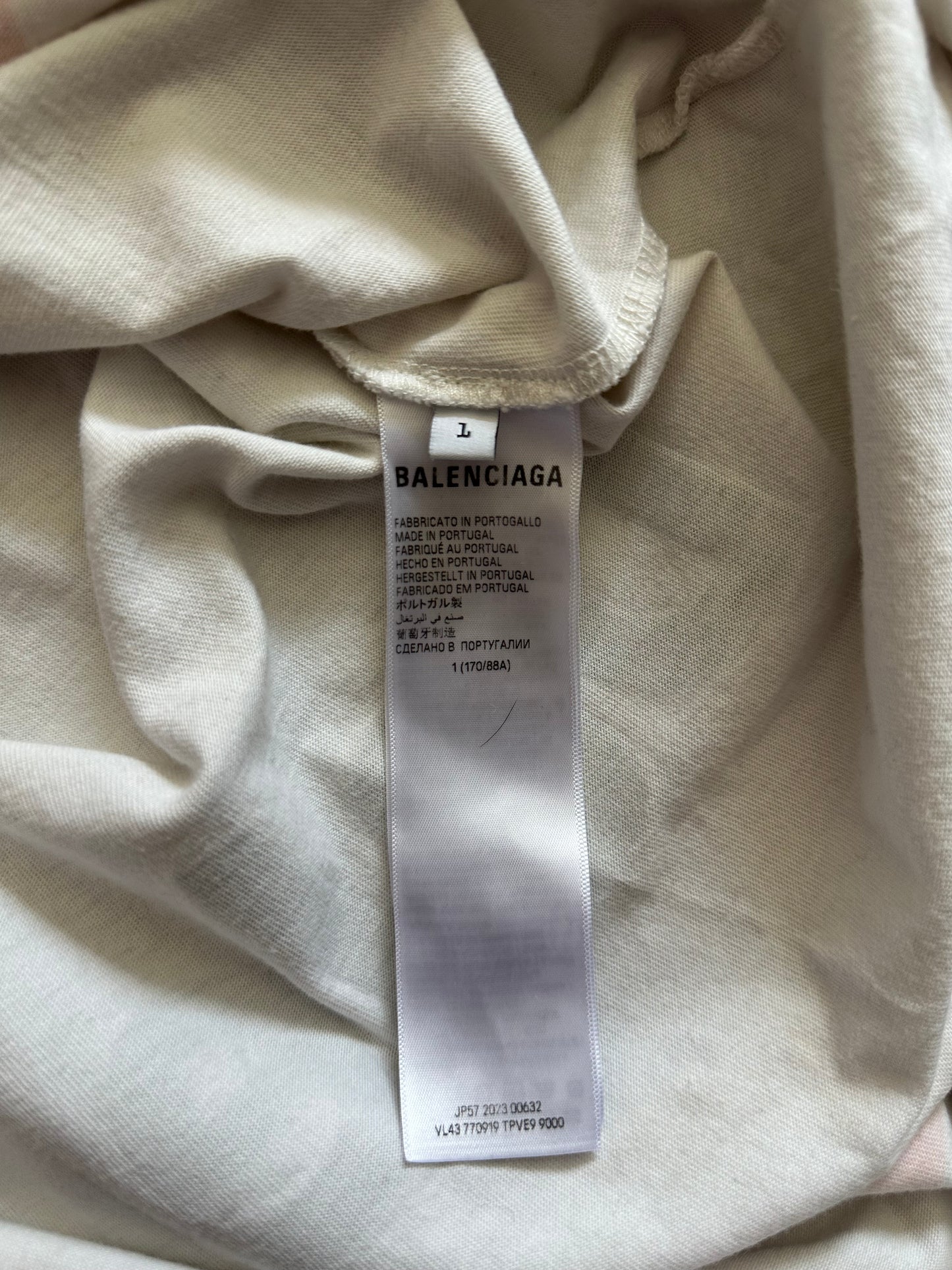 Balenciaga Top League White T-Shirt