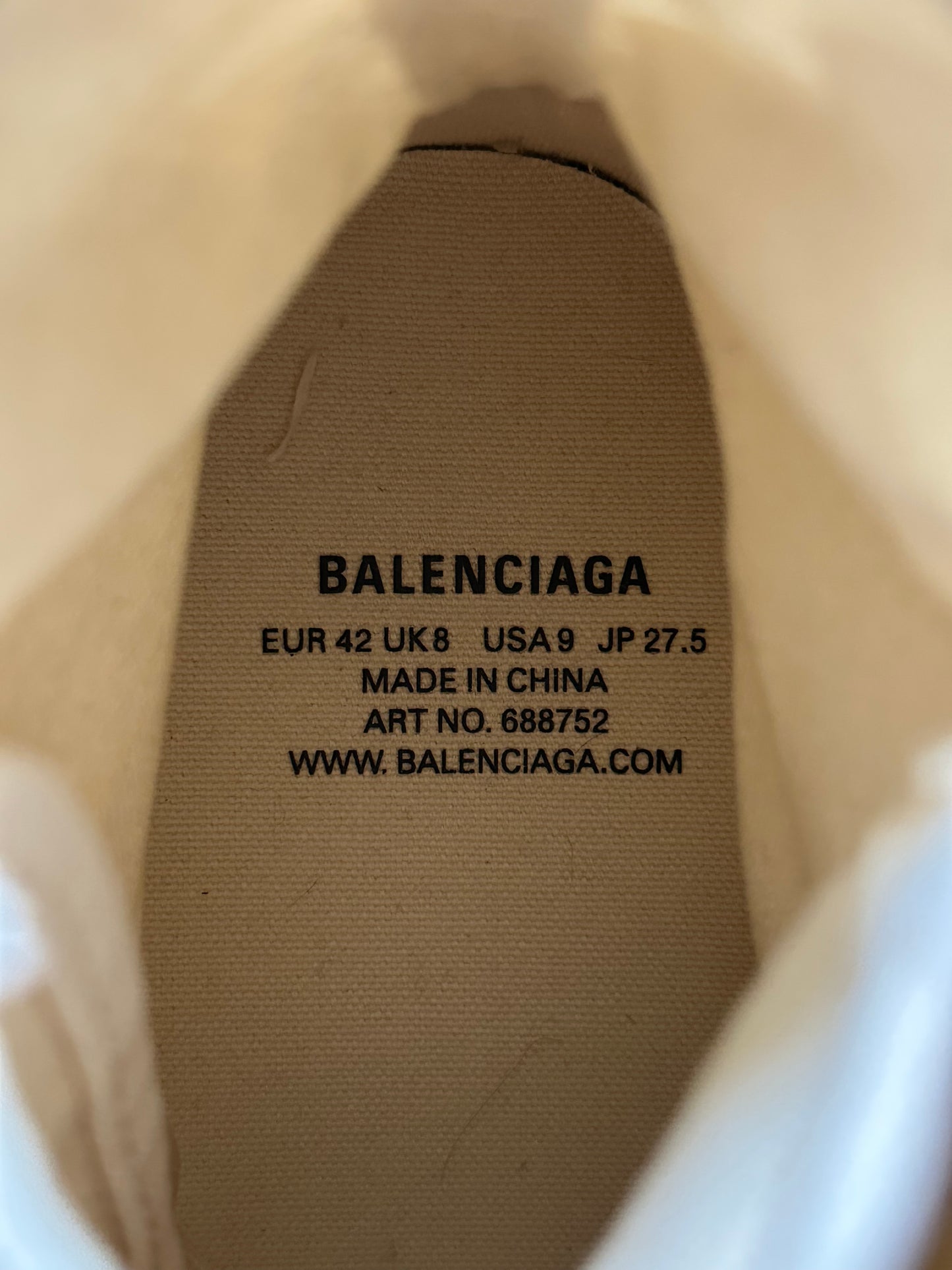 Balenciaga Paris Destroyed High Top
