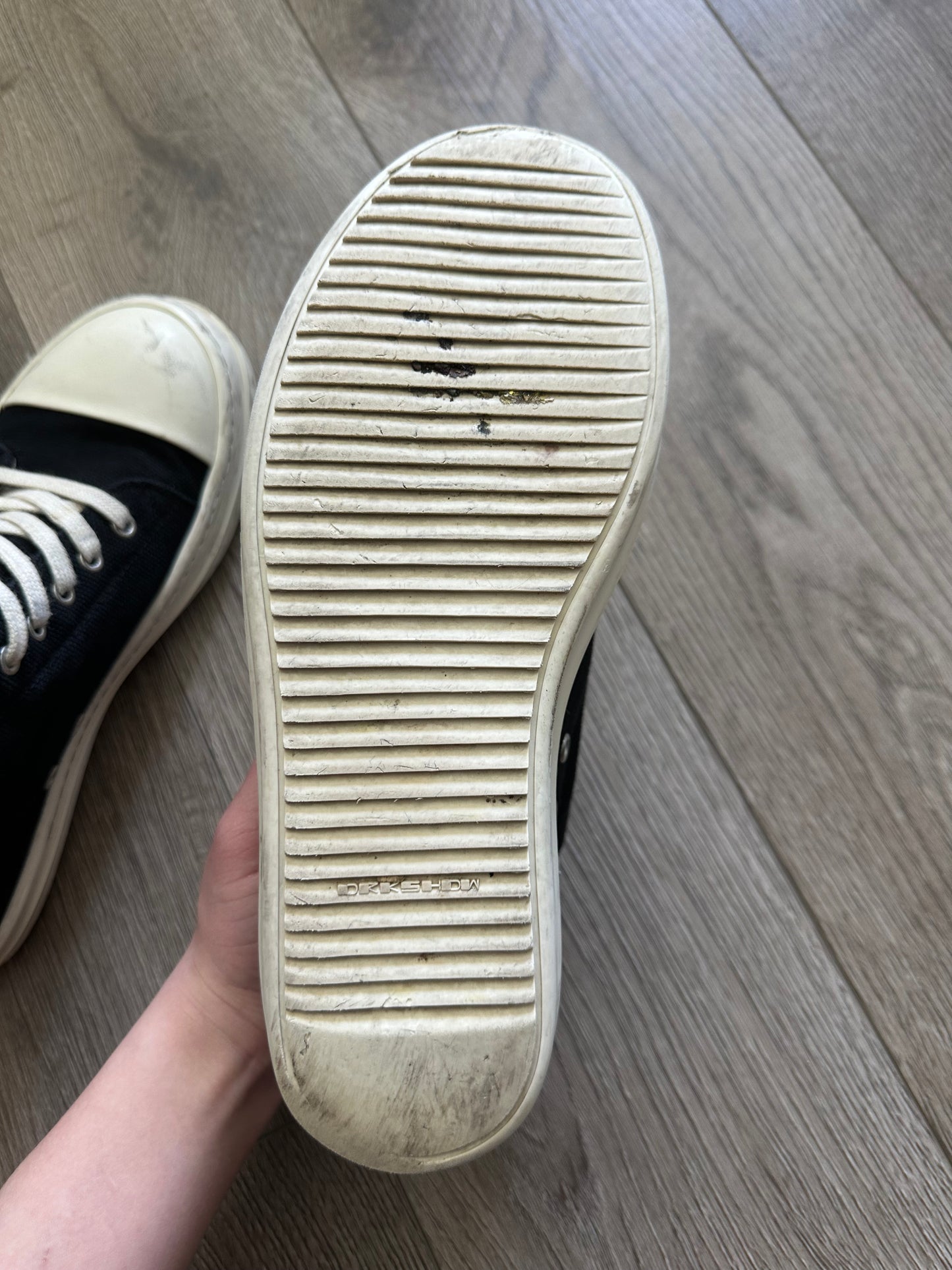 Rick Owens DRKSHDW Canvas Ramones