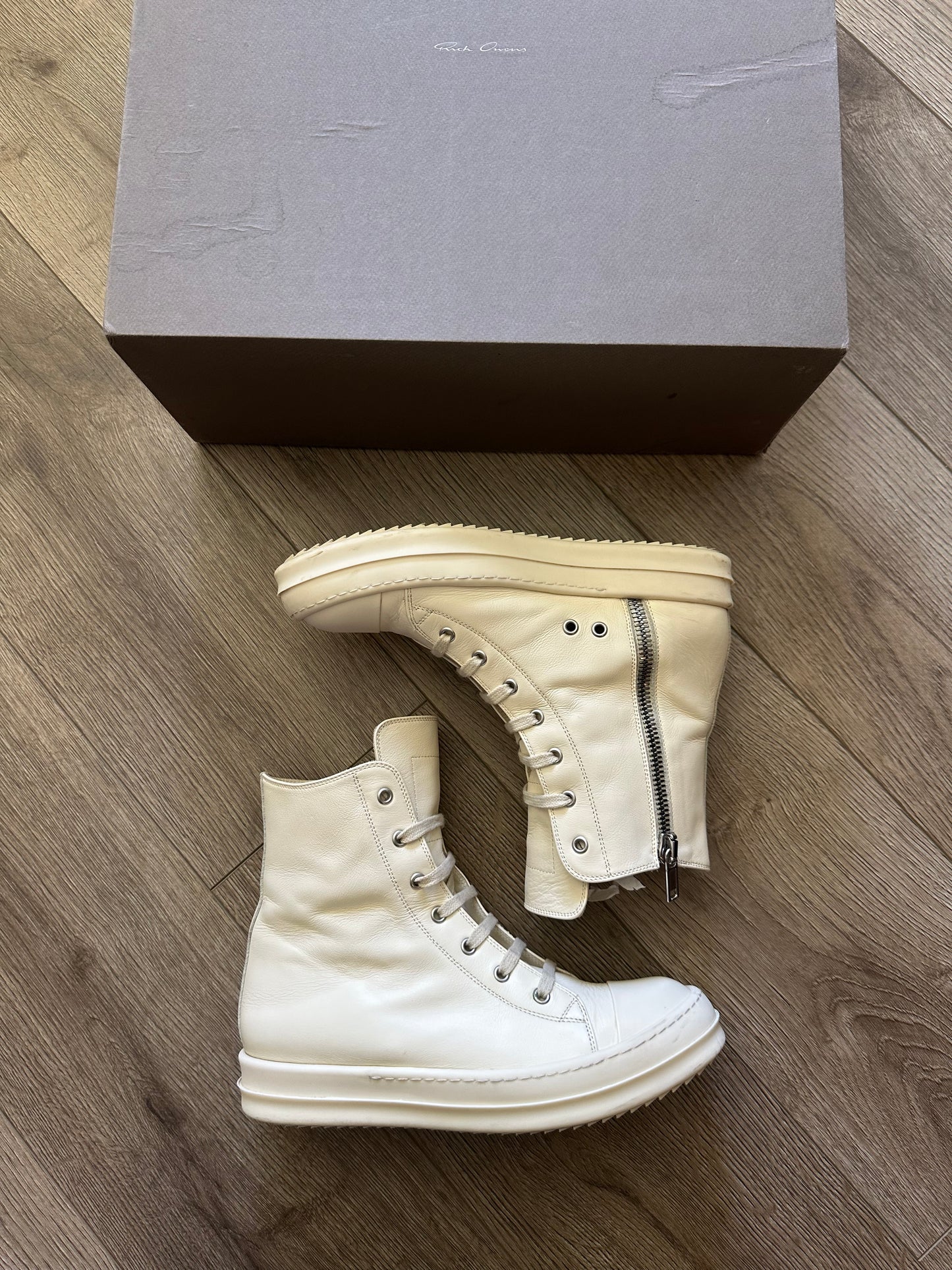 Rick Owens Off-White High Ramones
