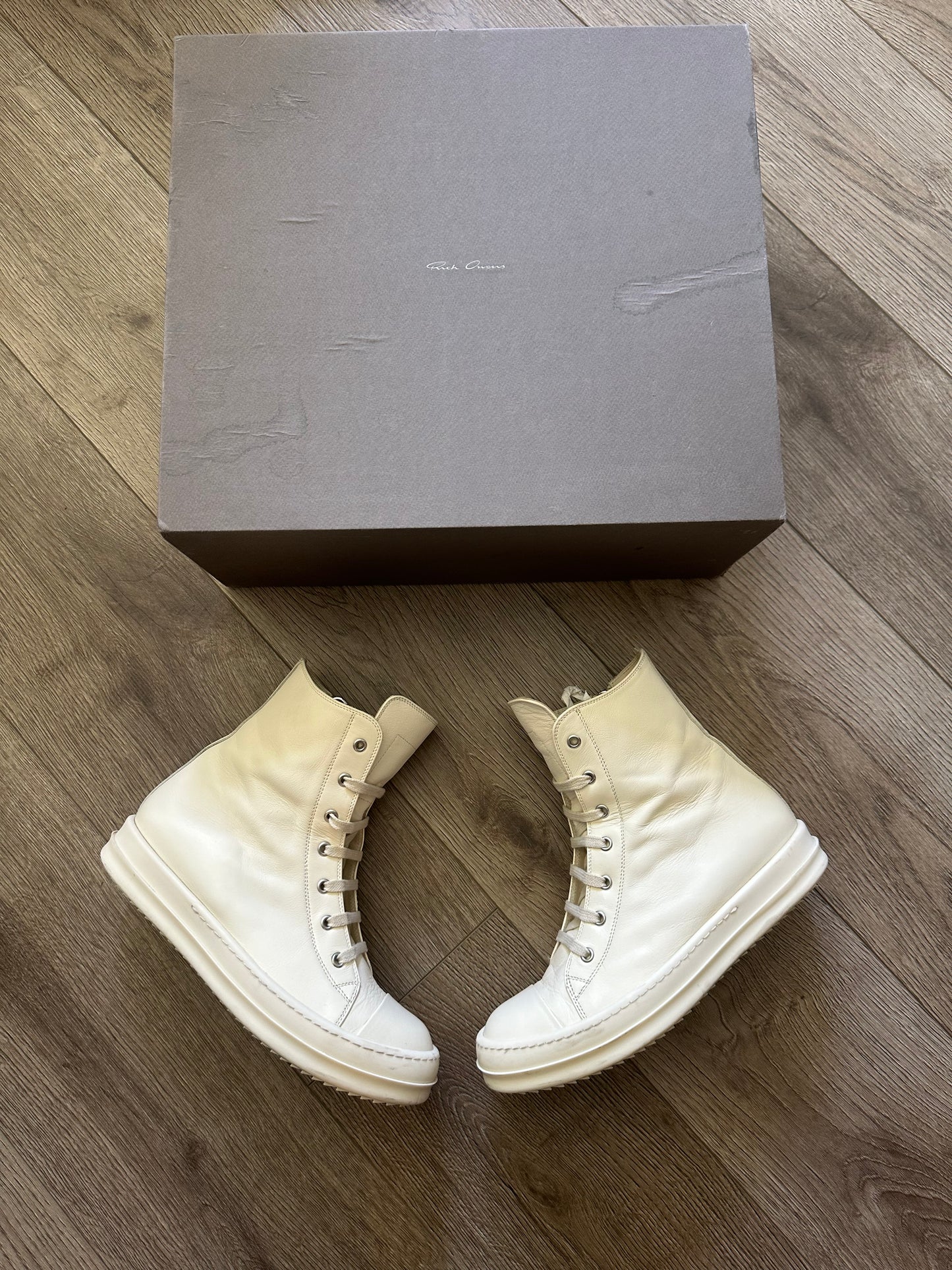 Rick Owens Off-White High Ramones