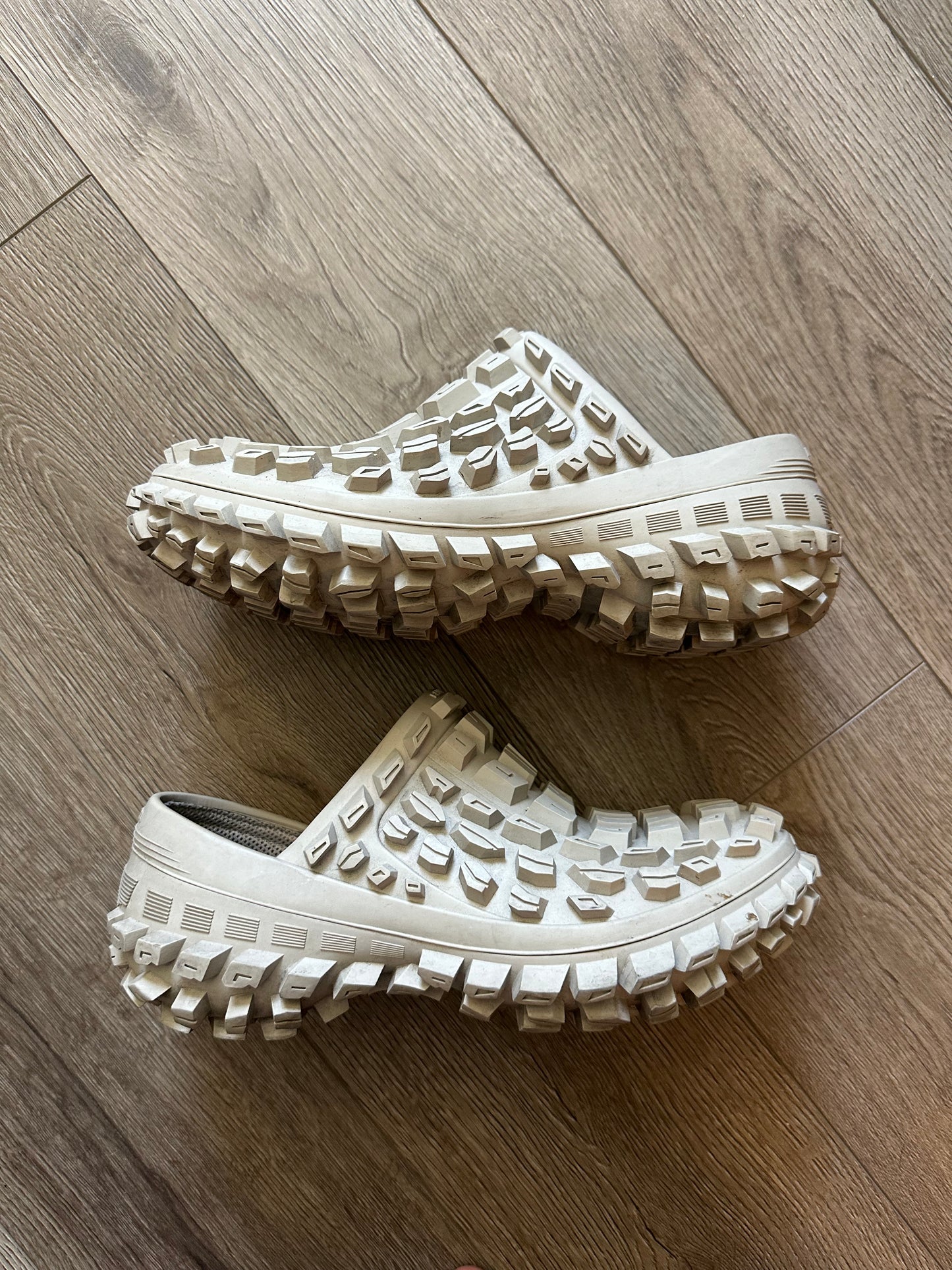 Balenciaga Beige Defender Clog