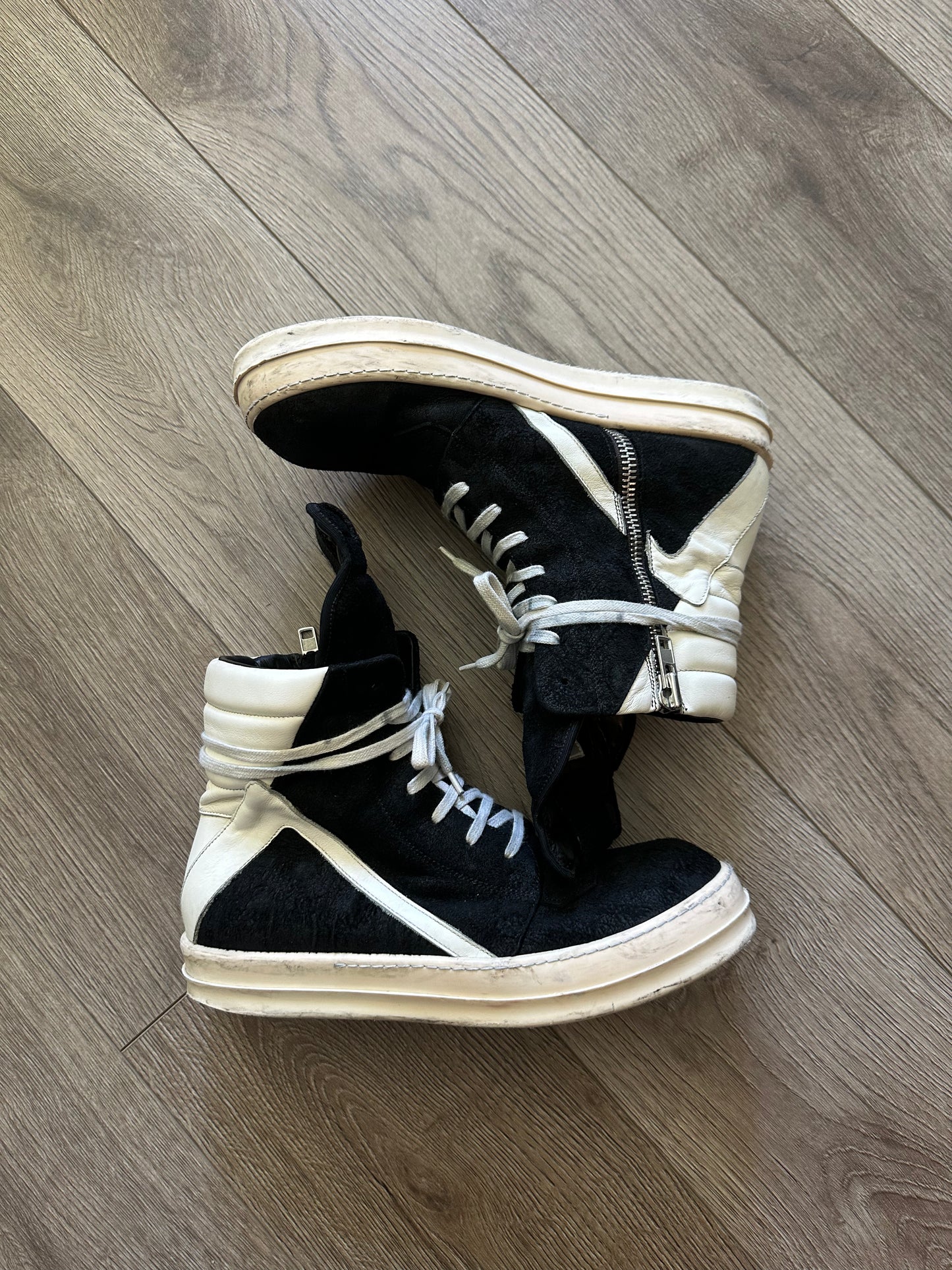 Rick Owens Suede Geobasket