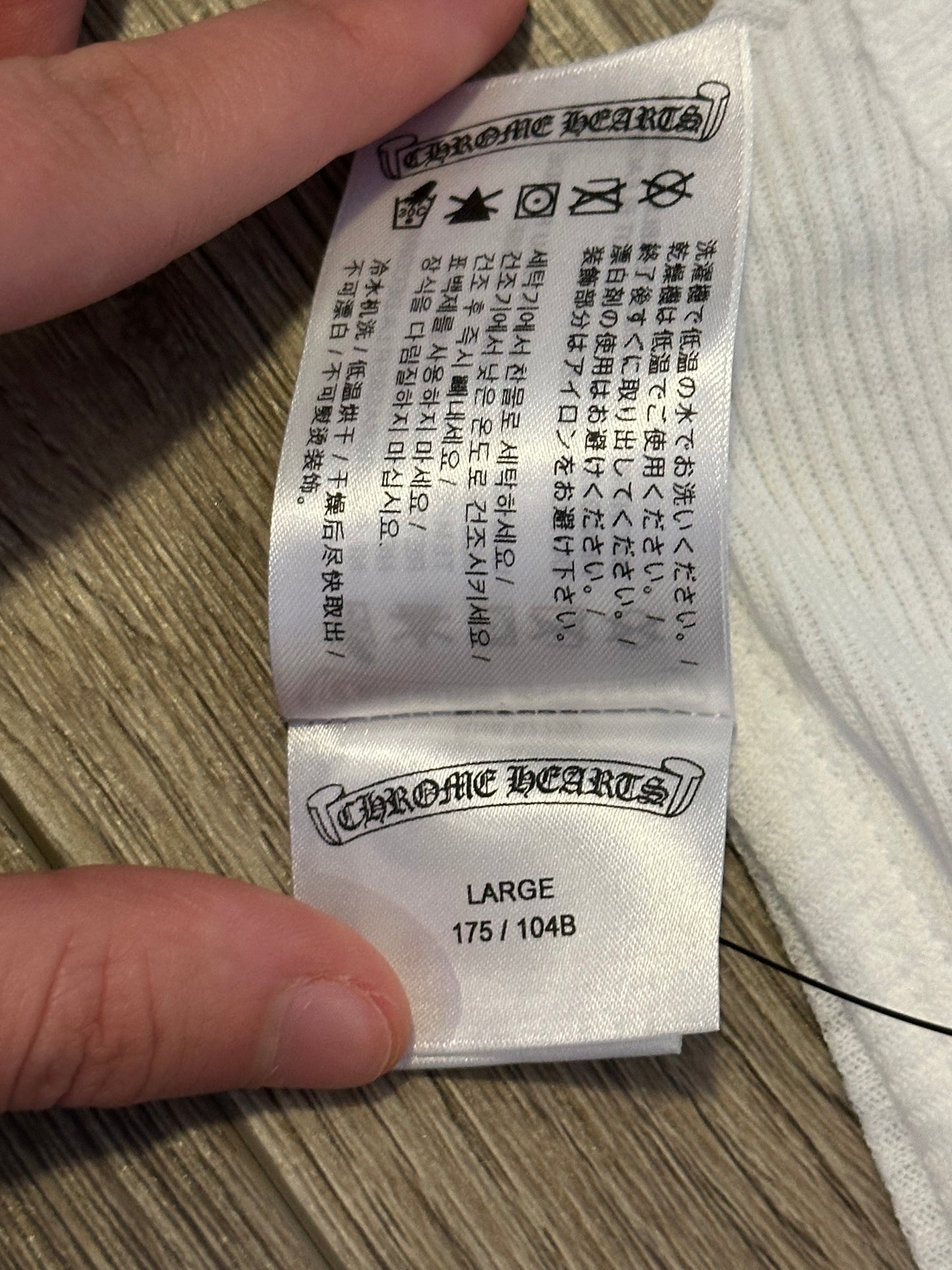 Chrome Hearts Scroll White Tank Top