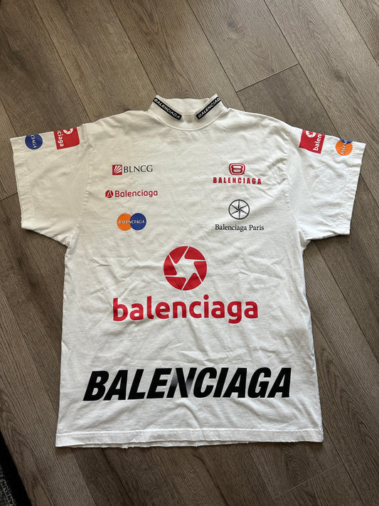 Balenciaga Top League White T-Shirt