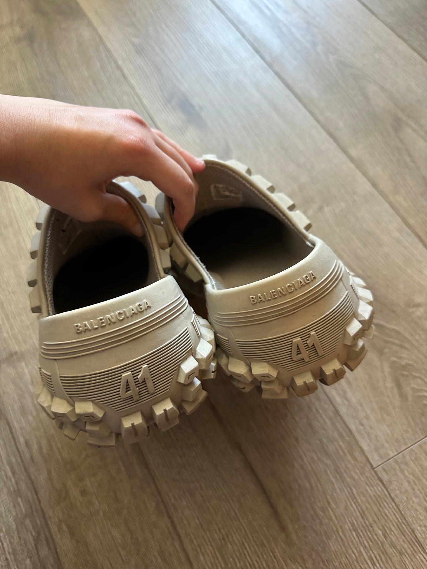 Balenciaga Beige Defender Clog