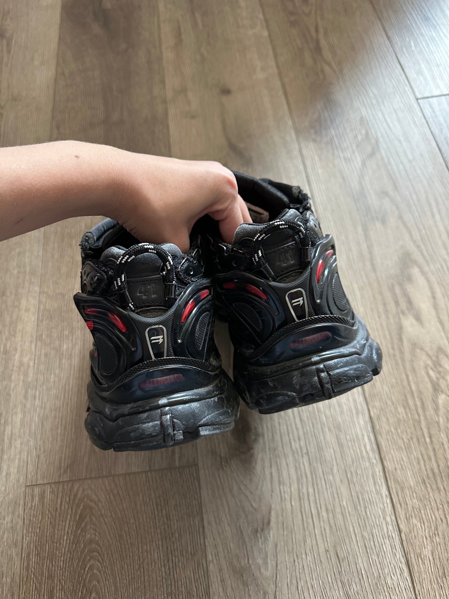 Balenciaga Black Graffiti Runners