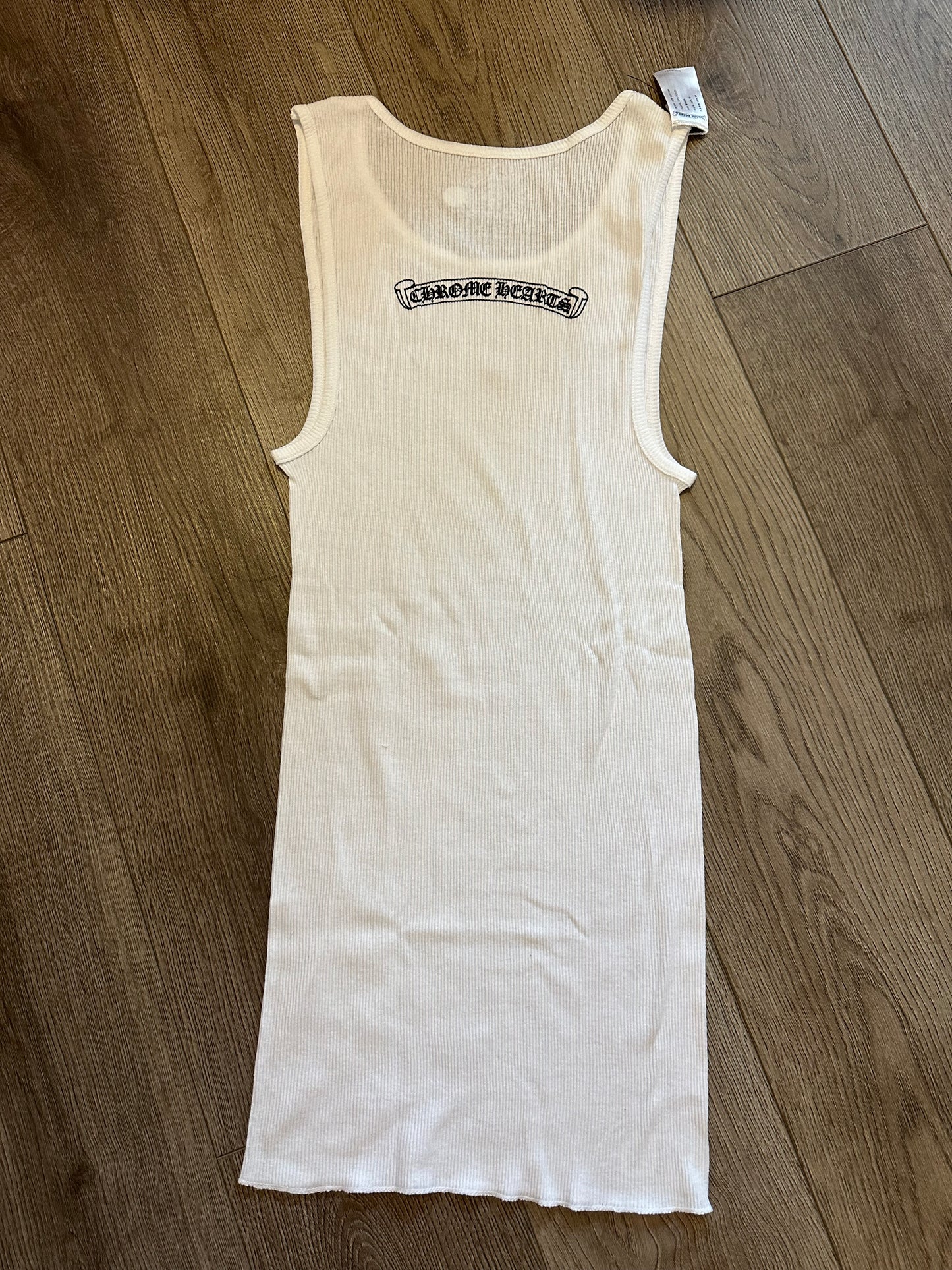 Chrome Hearts Scroll White Tank Top