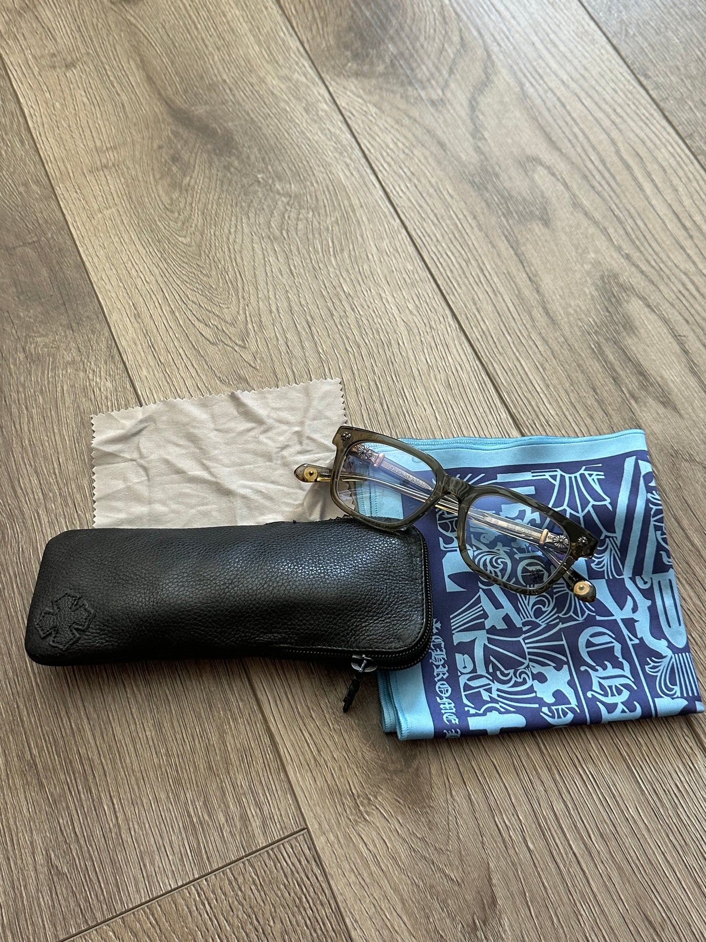 Chrome Hearts Cox Ucker Army Lens Sterling Silver 52-19-153