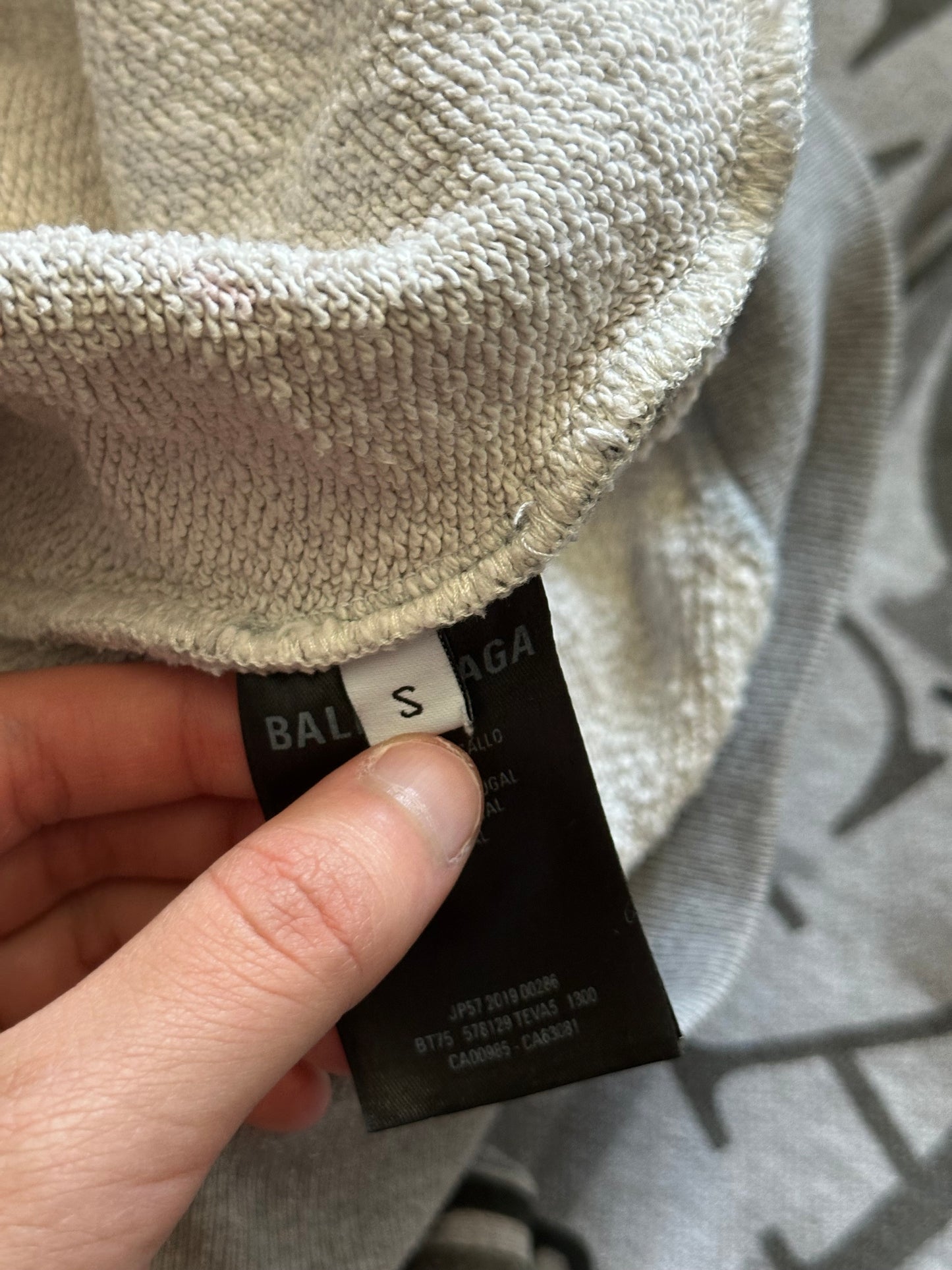 Balenciaga SS19 ‘All Over Logo’ Zip Up