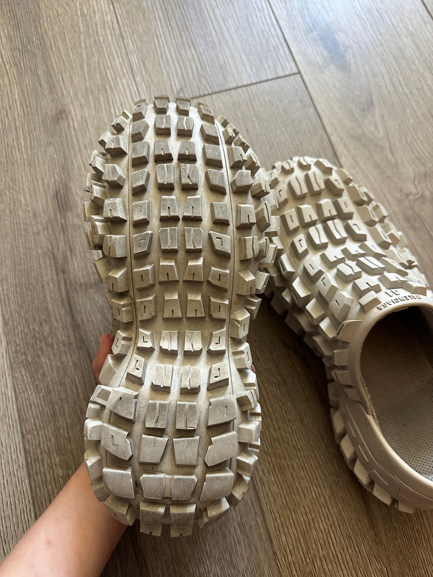 Balenciaga Beige Defender Clog