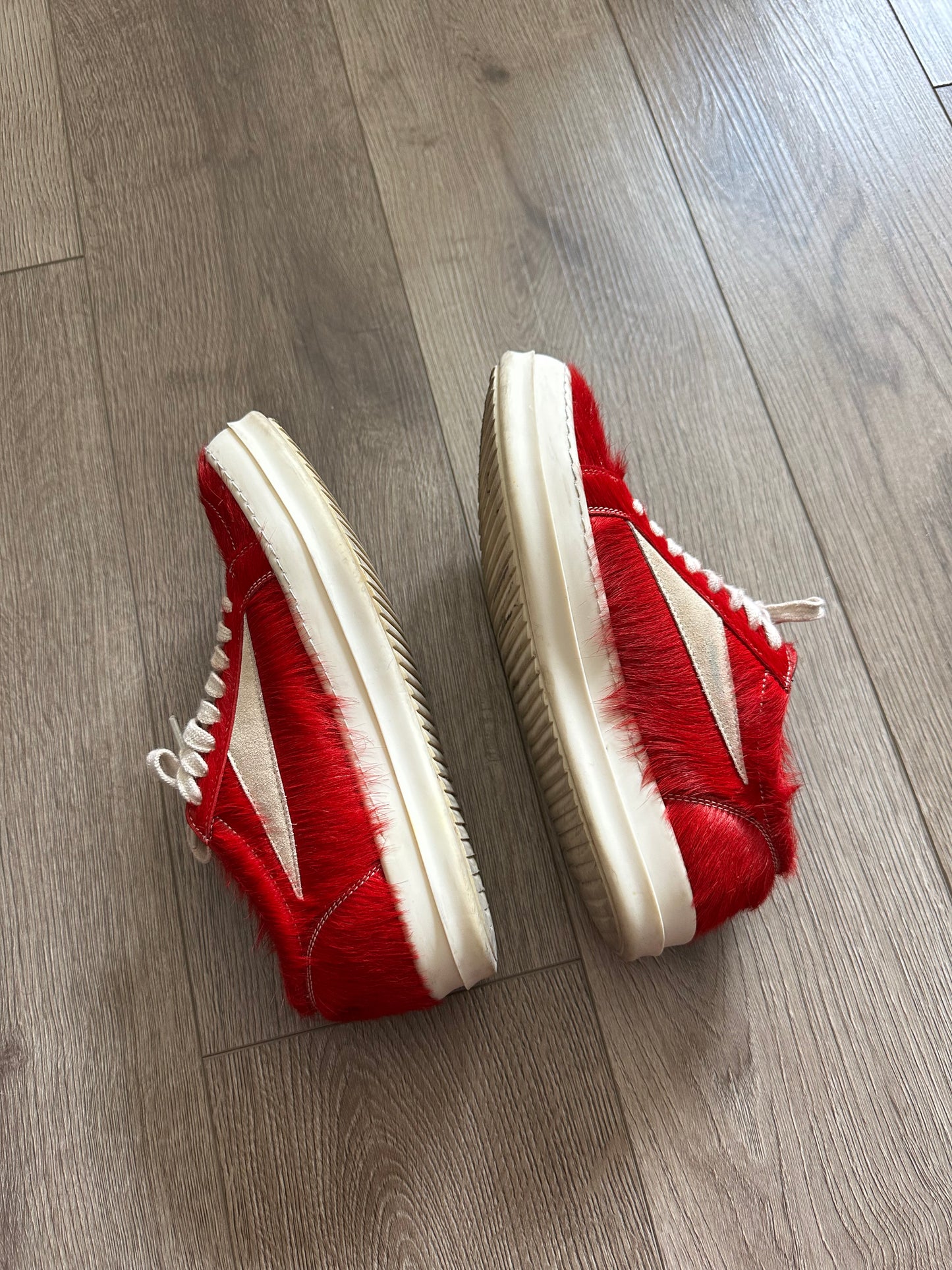 Rick Owens Pelliccia Vintage Low Cardinal Red