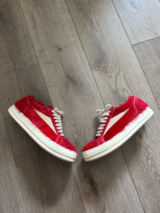 Rick Owens Pelliccia Vintage Low Cardinal Red