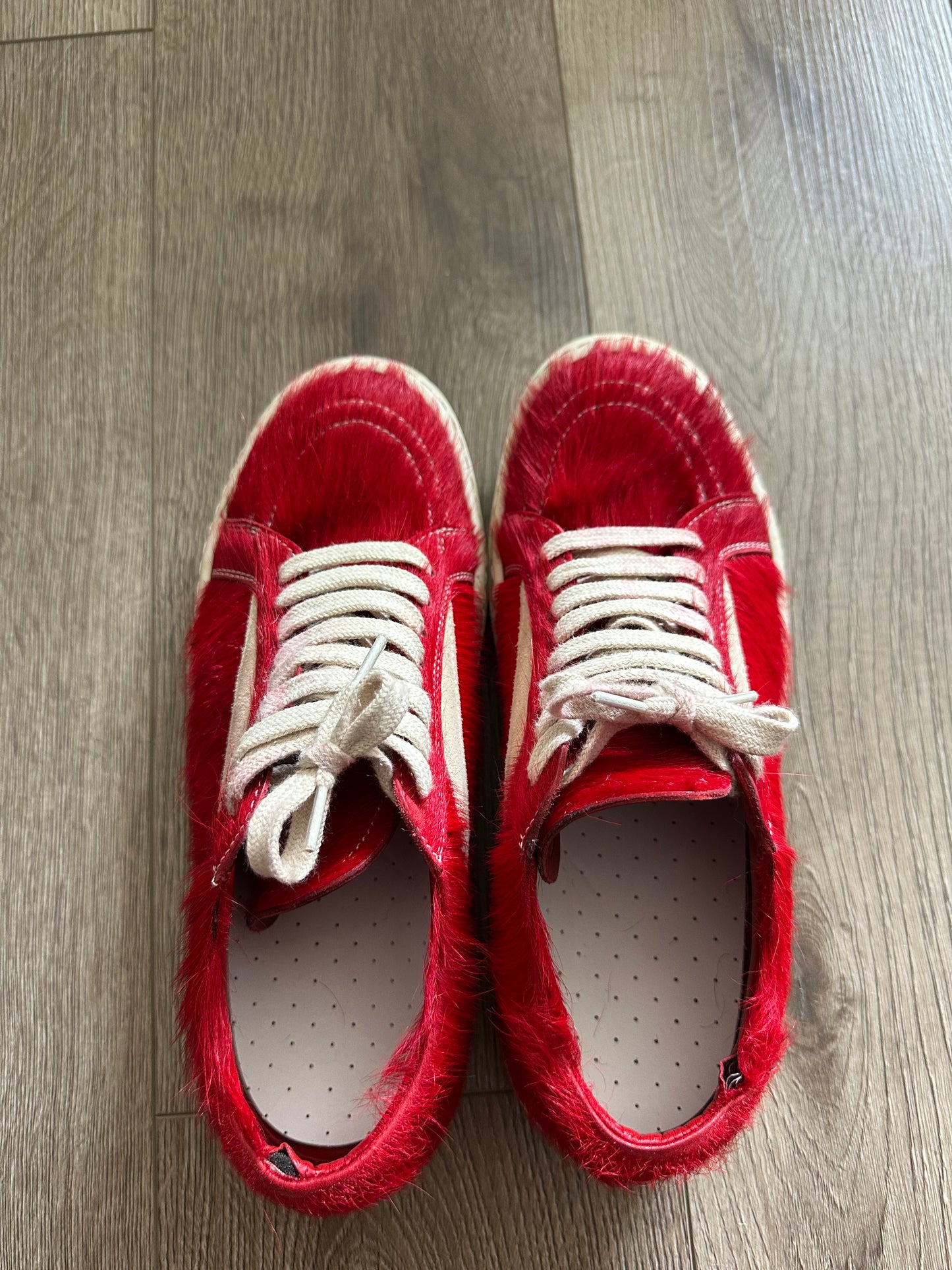 Rick Owens Pelliccia Vintage Low Cardinal Red