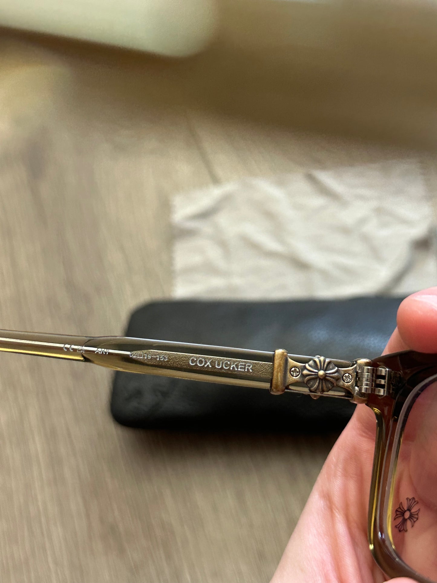 Chrome Hearts Cox Ucker Army Lens Sterling Silver 52-19-153