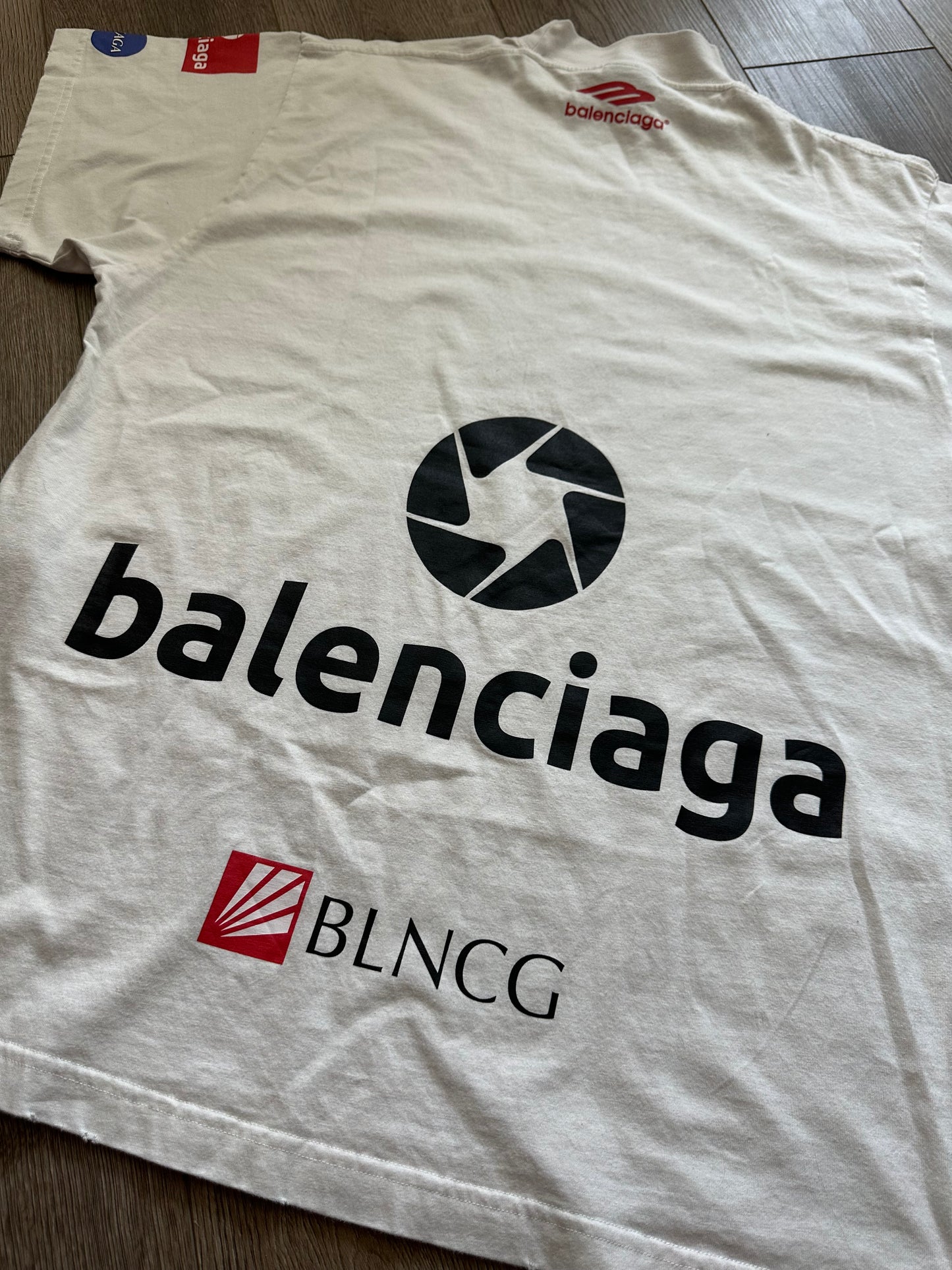Balenciaga Top League White T-Shirt