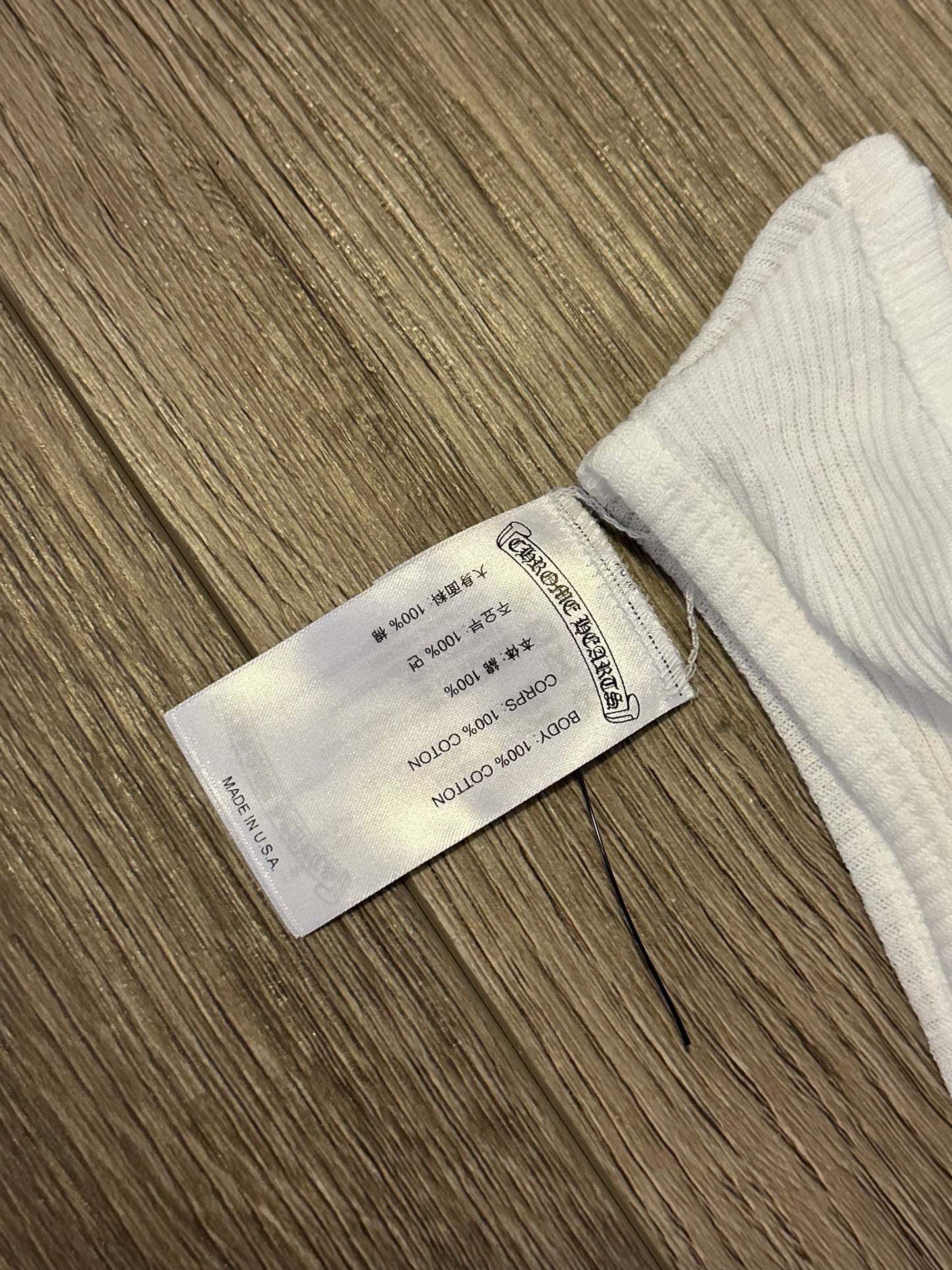 Chrome Hearts Scroll White Tank Top