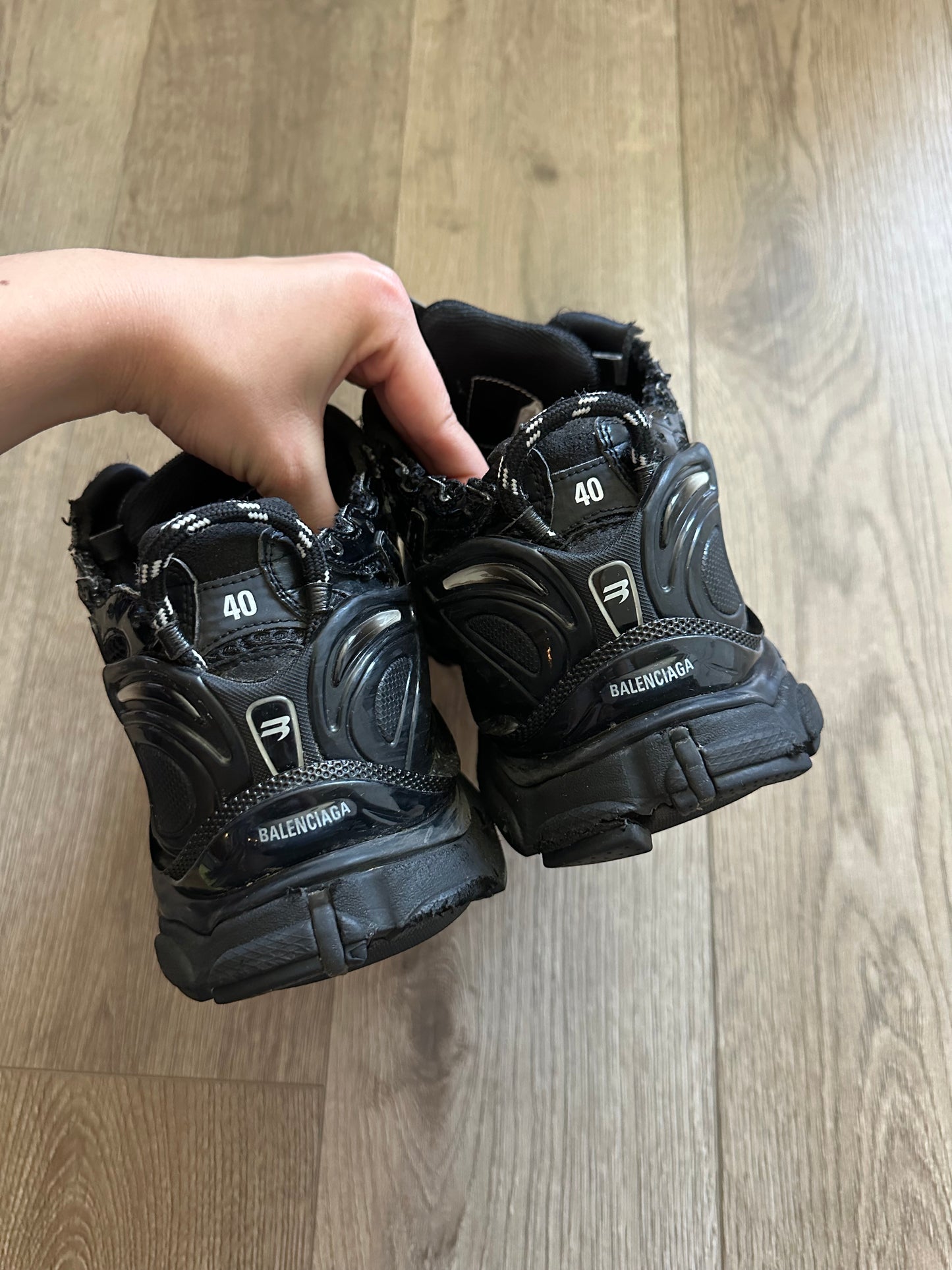 Balenciaga Black Runners