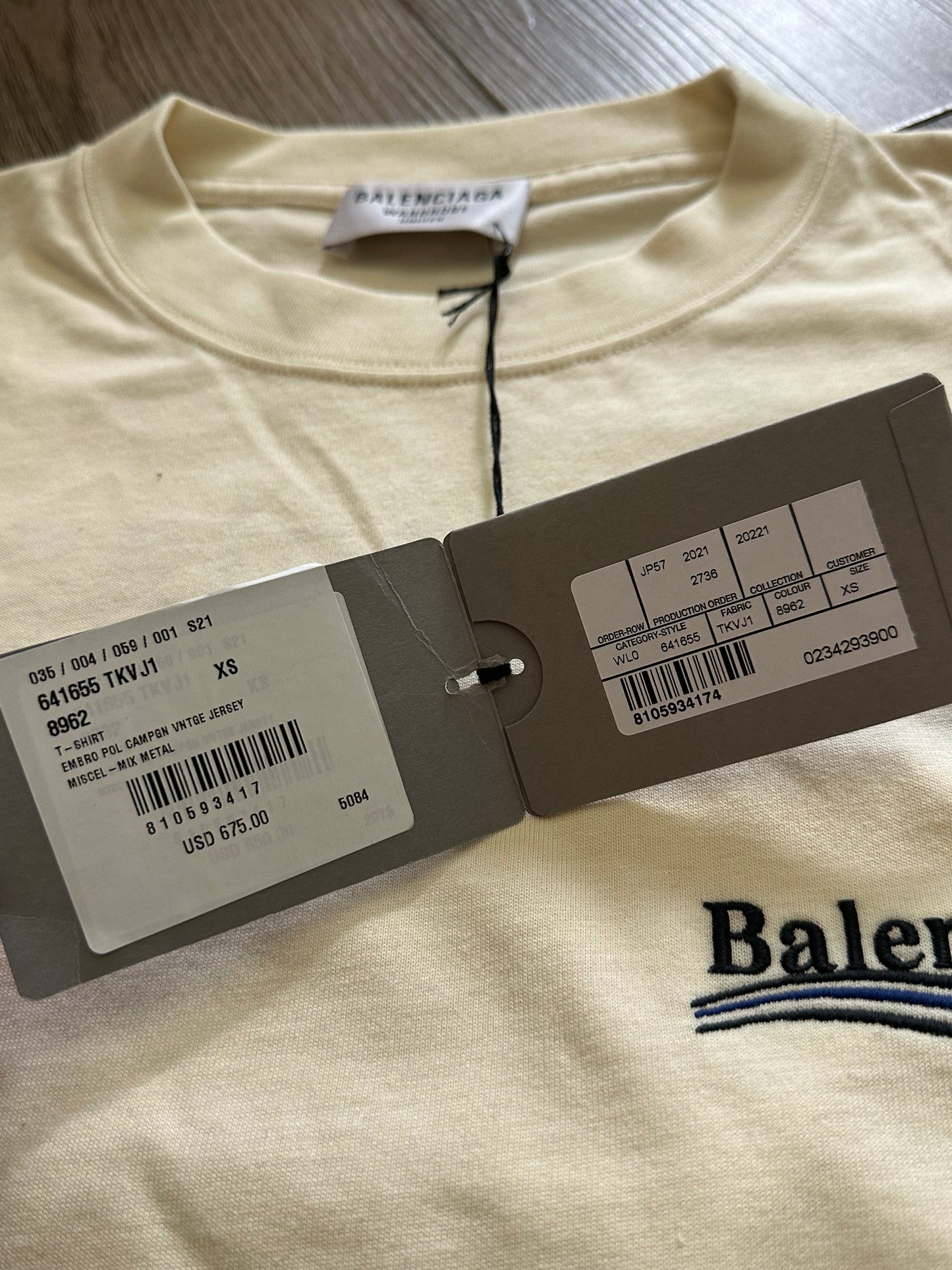 Balenciaga Political Campaign Logo T-Shirt