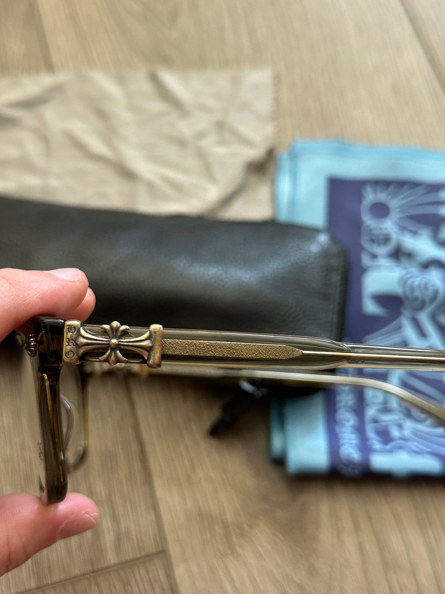 Chrome Hearts Cox Ucker Army Lens Sterling Silver 52-19-153