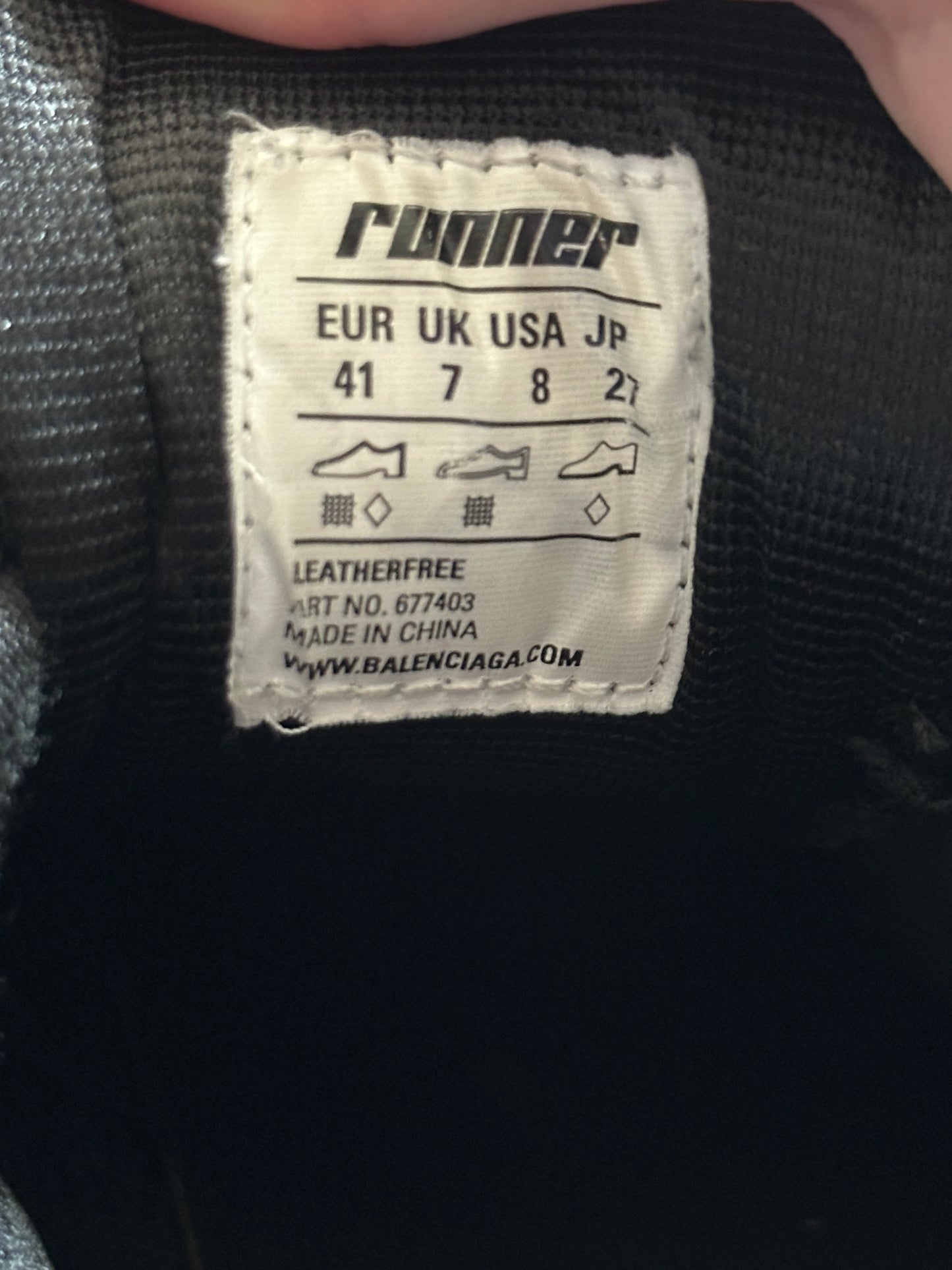 Balenciaga Black Graffiti Runners