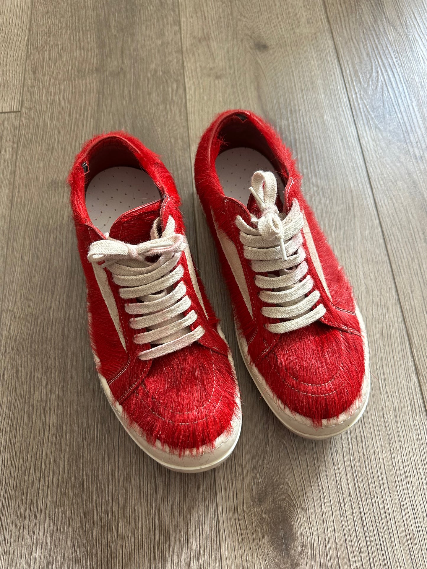 Rick Owens Pelliccia Vintage Low Cardinal Red