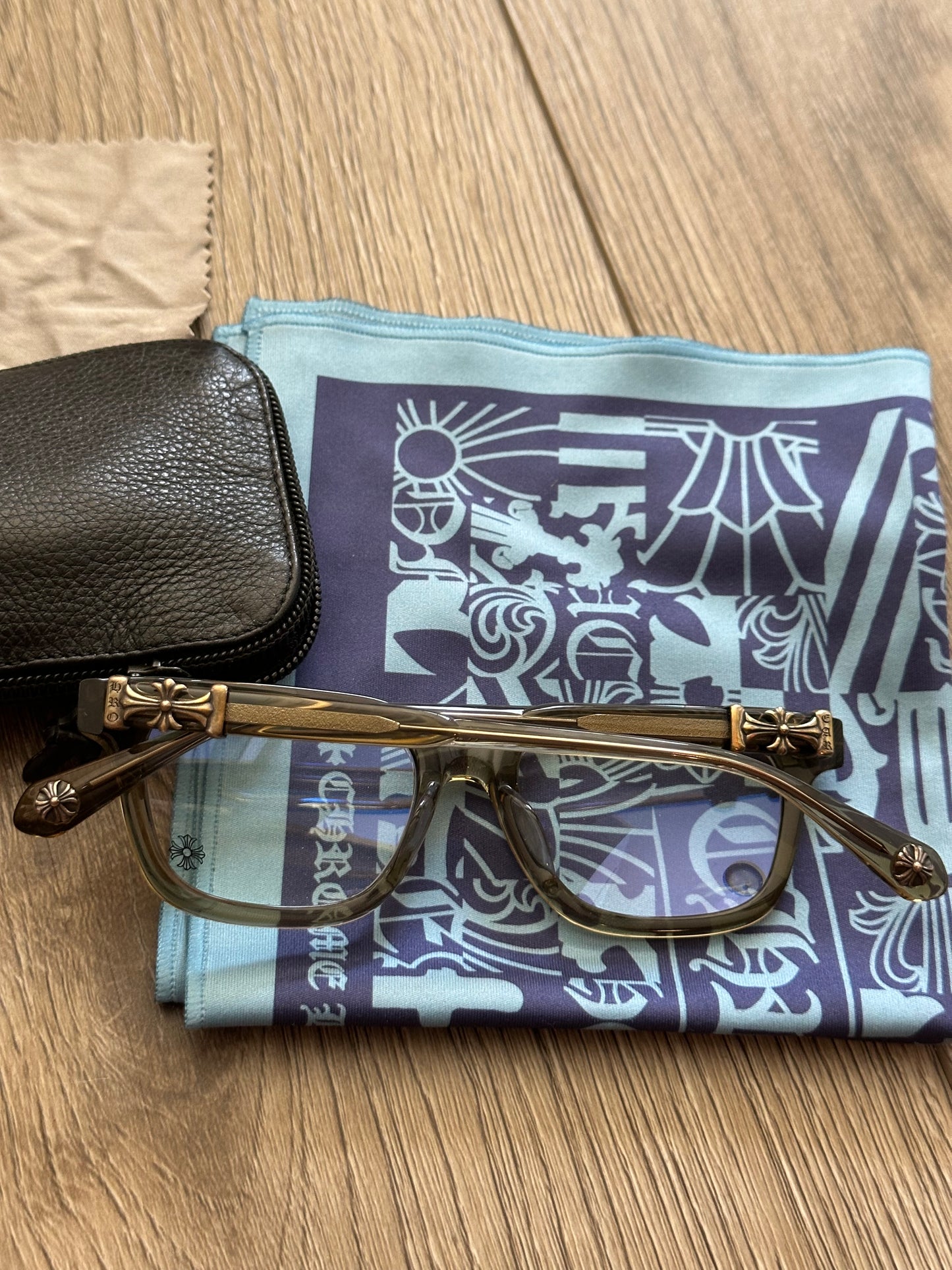 Chrome Hearts Cox Ucker Army Lens Sterling Silver 52-19-153