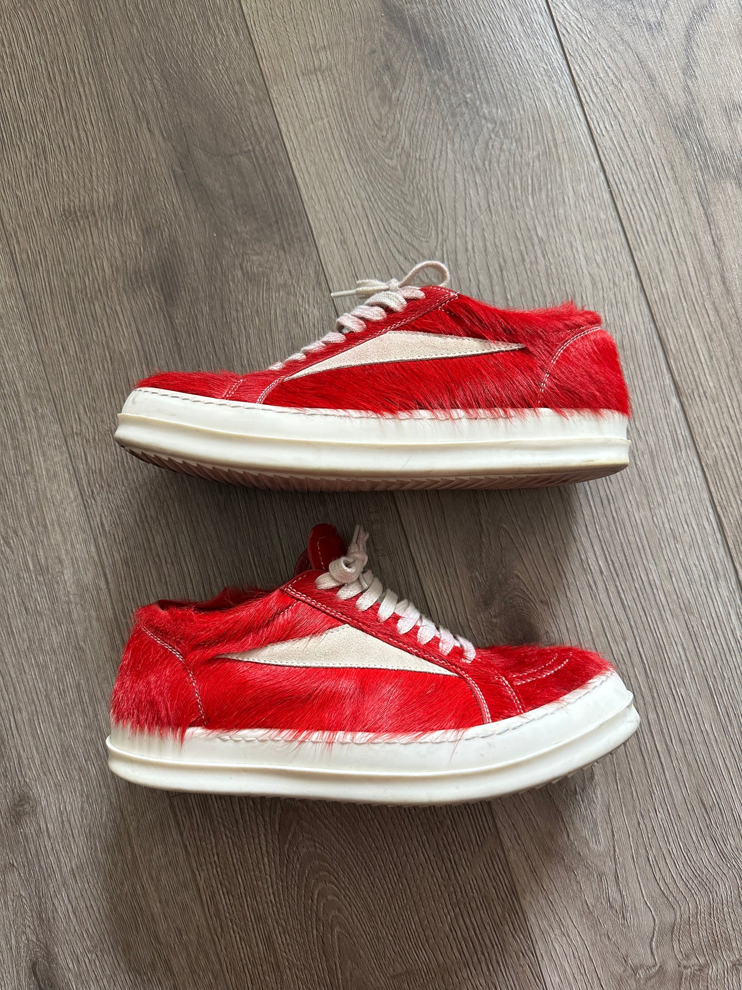 Rick Owens Pelliccia Vintage Low Cardinal Red
