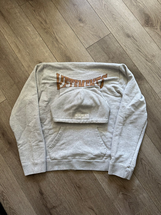 Vetements AW18 Misplaced Logo Hoodie