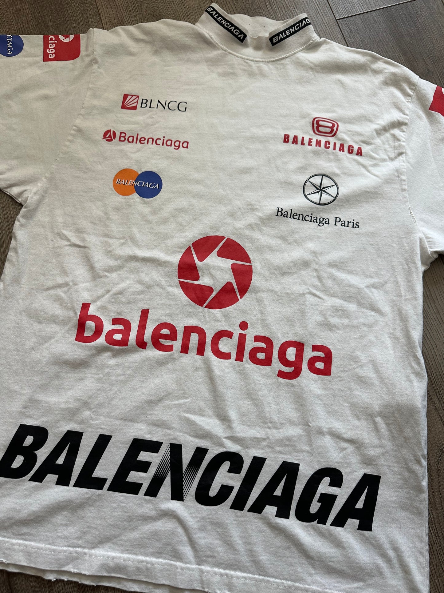 Balenciaga Top League White T-Shirt
